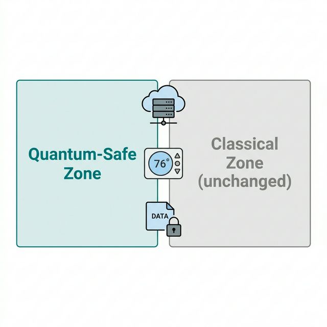 A Non-Invasive Cloud-Based Migration Strategy for Post-Quantum Cybersecurity in Smart HVAC Systems